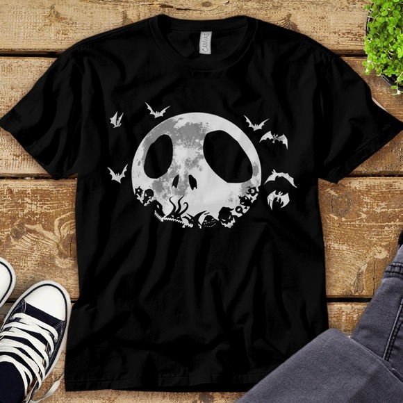 Jack Skellington Disney Nightmare Before Christmas Lunarset Unisex Tee T-shirt - Picture 1 of 2